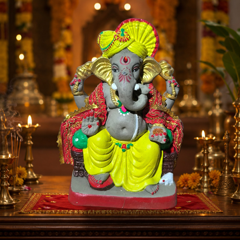Sri Handcrafted Ganesha 8 inches